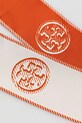 Šátek s hedvábím Tory Burch Medallion 174863.600 oranžová AW25