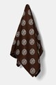Tory Burch selyem kendő Medallion mintás barna 171200.200
