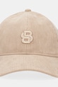 Velur baseball kapa BOSS 50544419 bež AW25