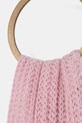 Pinko szalik z wełną 105990.A2Z2 różowy AW25