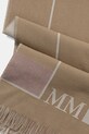 MM szalik z domieszką wełny CORONA 2526546027600 brązowy AW25