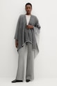 MM poncho din lână BRENTA 2526546028600 gri AW25