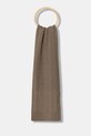 Armani Exchange szalik wełniany dzianina brązowy XW001496.AF11956