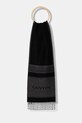 Lanvin szalik wełniany tkanina czarny 710009252