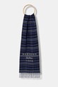 Vlněná šála Weekend Max Mara PAGELLA nášivka námořnická modř 2525546085600