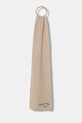 Weekend Max Mara szalik wełniany BARDIES dzianina beżowy 2525746035600