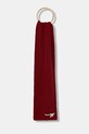 Vlněná šála Weekend Max Mara BARDIES pletenina burgundské 2525746035600