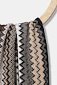 Missoni szalik z wełną SC35WMDA232 brązowy AW25