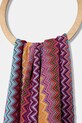 Missoni szalik z wełną SC35WMDA224 różowy AW25