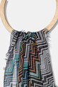 Missoni szal z jedwabiem SA66MMDA295 niebieski AW25