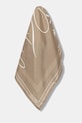 Tommy Hilfiger eșarfă de mătase matase bej AW0AW17967