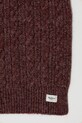 Pepe Jeans szalik z domieszką wełny PL0600004 bordowy AW25