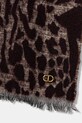 Twinset szalik z domieszką wełny 252TO5030 fioletowy AW25