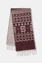Tommy Hilfiger szalik z dodatkiem wełny tkanina bordowy AW0AW17968