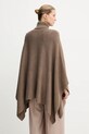 Odzież BOSS poncho z dodatkiem wełny 50551146 brązowy