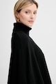 Pončo s prímesou vlny BOSS Larenia_poncho čierna 50551146