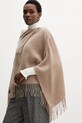 Marella poncho din lână bej 2523546056200