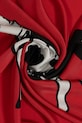 Moschino eșarfă de mătase rosu M3287.3549