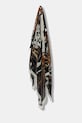 Vunena marama Moschino vuna crna M3299.3226
