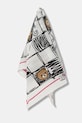 Moschino eșarfă de mătase matase alb M5842.50221