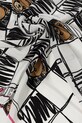 Accesorii Moschino eșarfă de mătase M5842.50221 alb
