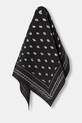 Visvim apaszka z domieszką jedwabiu bandana c/si chambray tkanina czarny 125103003001