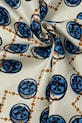Accesorii Tory Burch eșarfă de mătase Stamped T Monogram 178248.100 bej