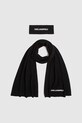 Karl Lagerfeld fular tricotaj negru A4W33027
