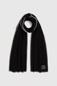 Вълнен шал Karl Lagerfeld K/AUTOGRAPH вълна черен A4W33114