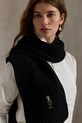 Шарф с добавлением шерсти Polo Ralph Lauren чёрный 455P04660