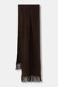 FROM FUTURE szalik kaszmirowy dzianina brązowy AEC02480