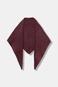 Шал с вълна United Colors of Benetton трикотаж бордо 6QZPDU020