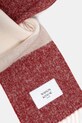 Dodaci Šal s dodatkom vune Maison Kitsuné Alpaca Striped PM06203WA0022 bordo