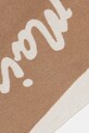 Accesorii Maison Kitsuné eșarfă cu lână Handwriting PM06202WB0038 maro