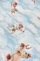 Fiorucci apaszka z jedwabiem Beatitudo Print W25FWASC002VI01BL02 niebieski AW25