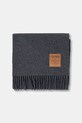 GANNI wool scarf Double Face Wool Solid A6932 gray AW25