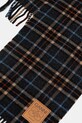 Akcesoria GANNI szalik wełniany Double Face Wool Check A6933 szary