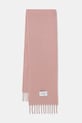 Marc O'Polo szalik wełniany tkanina różowy 5000007136