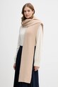 Pedro del Hierro szalik z kapturem dzianina beżowy 4962472