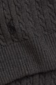 Dječji pamučni šal Polo Ralph Lauren 313978908001 siva AW25