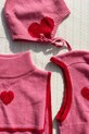 Konges Sløjd komin wełniany dziecięcy COLLETTE NECKWARMER KS103461.9BYA różowy