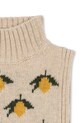 Chłopiec Konges Sløjd komin z dodatkiem wełny dziecięcy BELOU LEMON KNIT NECKWARMER. KS101425.9BYA beżowy