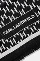 Akcesoria Karl Lagerfeld szalik z dodatkiem wełny 554135.805001 czarny