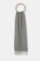 Шерстяной шарф Hackett London шерсть серый HM0400022