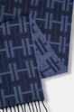 Akcesoria Hackett London szalik wełniany HM0400023 granatowy