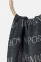 Emporio Armani szalik z dodatkiem wełny EM004238.AF21541 granatowy AW25