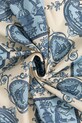 Аксессуары Хлопковый платок на шею Drôle de Monsieur Le Foulard Patineur I.BA019.CO128 бежевый