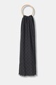 Calvin Klein szalik z wełną cienka szary LV04D8064G