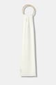 Calvin Klein sciarpa in lana a maglia pesante bianco LV04D8066G