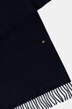 Šal od kašmira Tommy Hilfiger AM0AM13594 mornarsko plava AW25